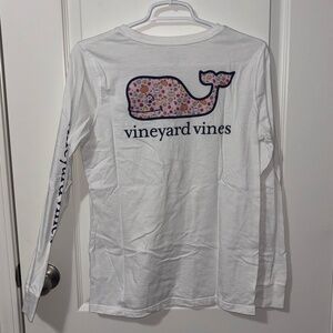 Womens Vineyard Vines Fall Long Sleeve Pocket Tee